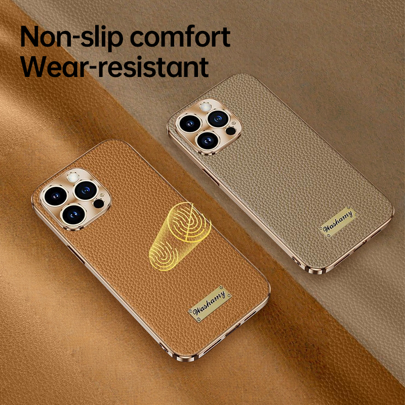 Premium Leather Anti-Fingerprint - Comfortable Grip iPhone 17 Series