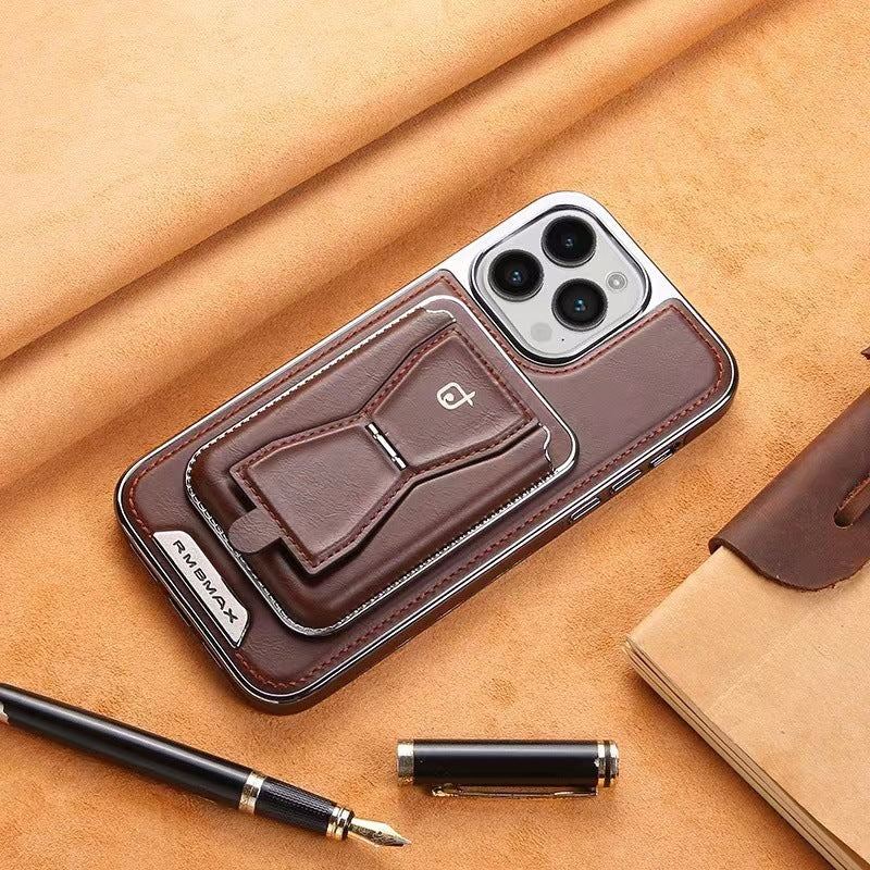 Leather Wallet Stand Phone Case For iPhone