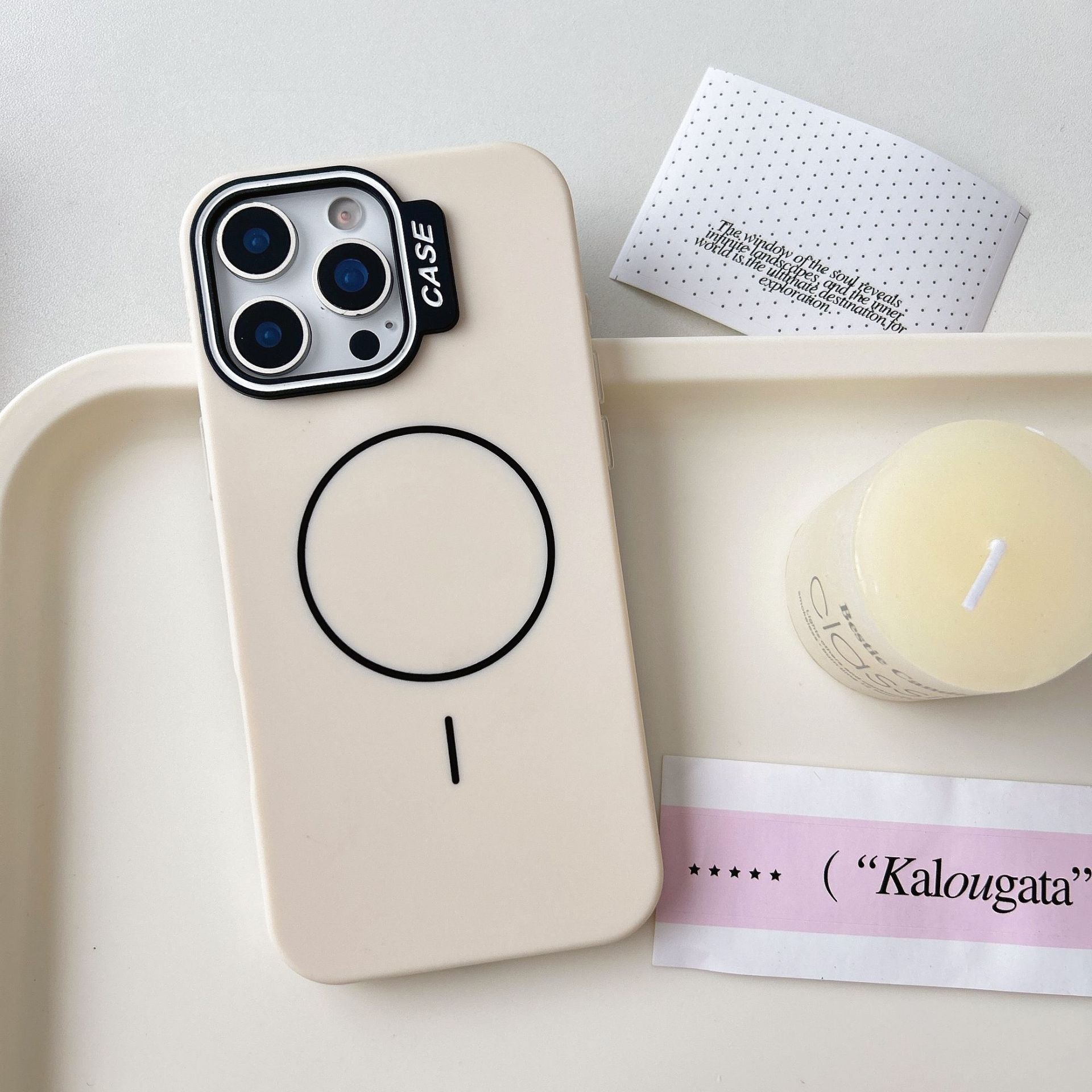 Macron Silicone Magnetic Case for iPhone