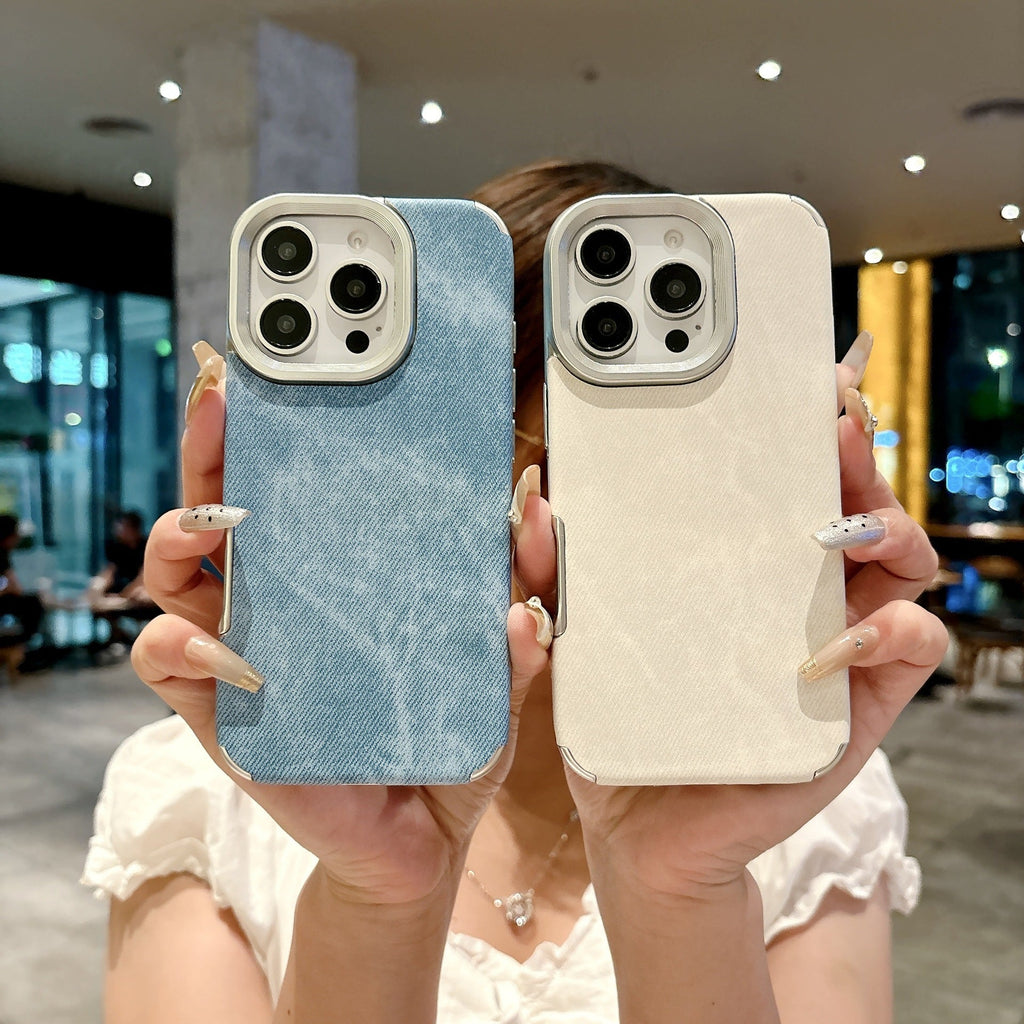 Leather Snow Mountain Pattern Phone Case For iPhone Cases