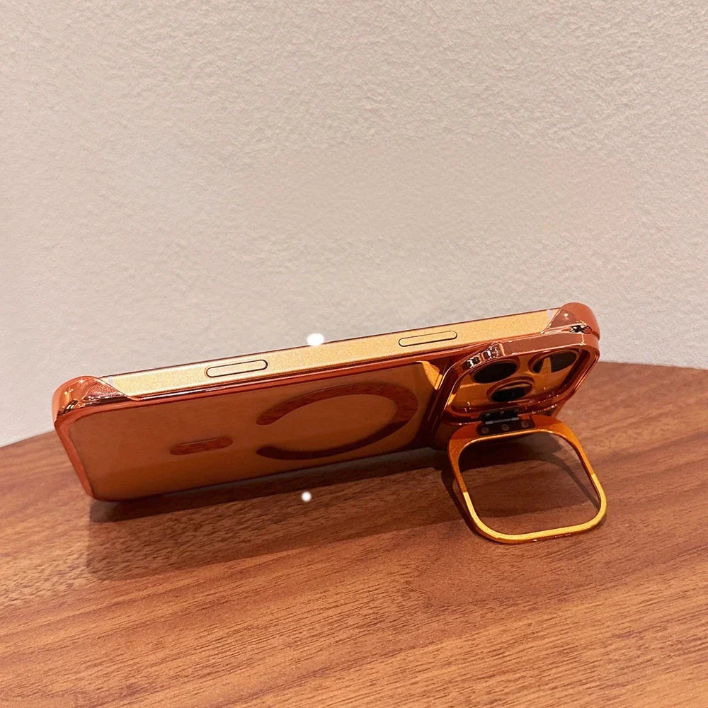 Luxury Plating Broderless Ultra Thin Magsafe Case for iPhone 17 16 15 14